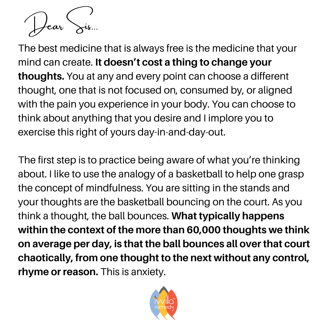 A letter to a friend in pain...