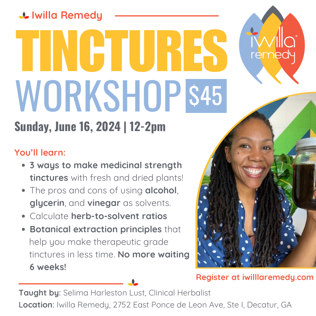 Tinctures Workshop