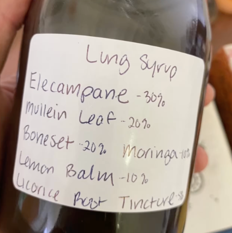 Lung Syrup for Flu, Corona, & Flurona