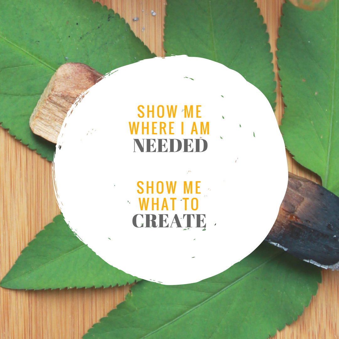 Show me where i am needed show me what i need to create prayer